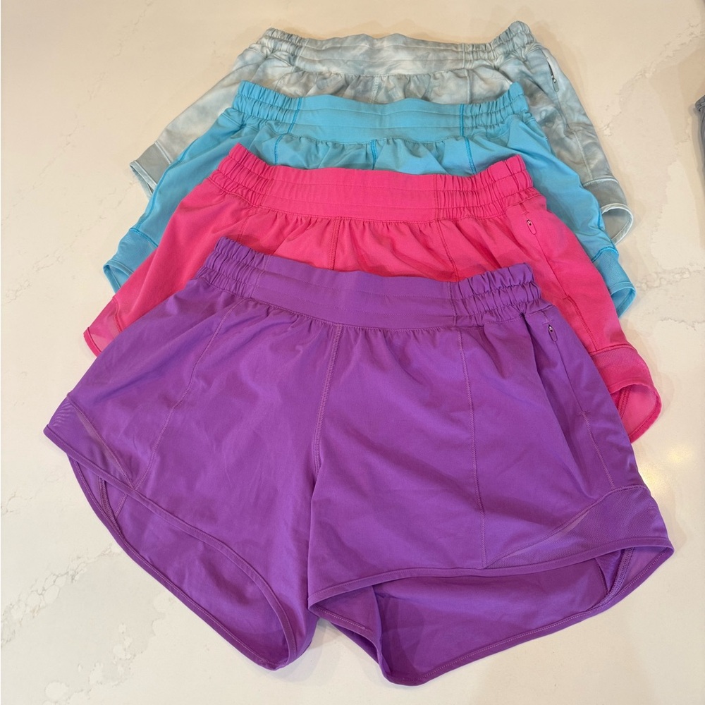 lululemon athletica Women's Athletic Shorts - Purple, Pink, Blue, Gray